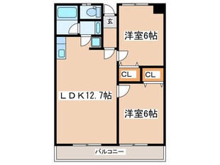 サンハイツ国領の物件間取画像